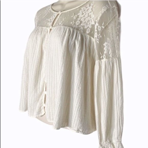 Elysium Lace Blouse Free People Medium - Picture 7 of 7